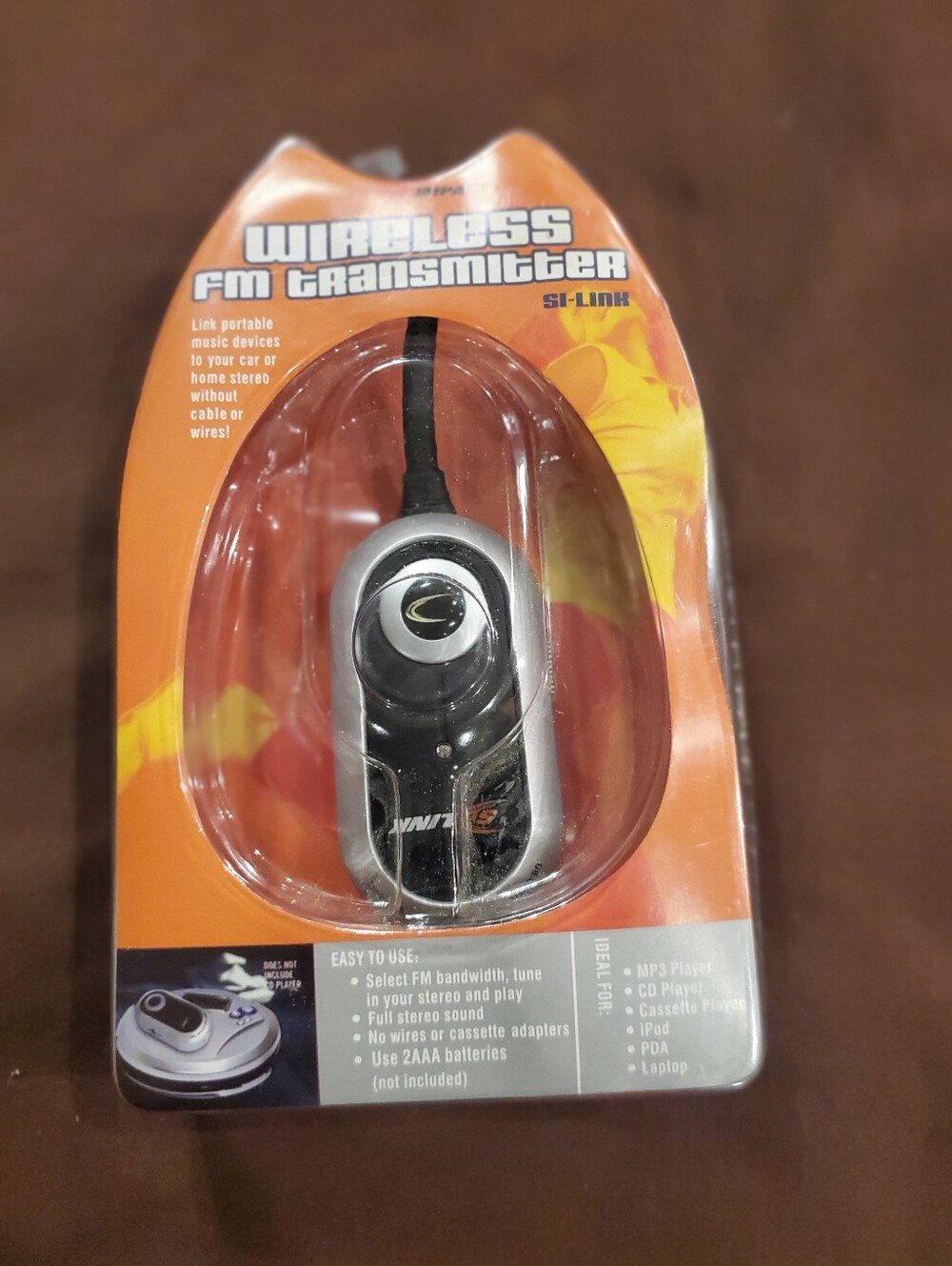 Wireless FM Transmitter - Silver and Black